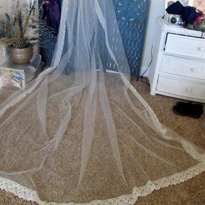 Bridal Veil, Chapel Length Handmade